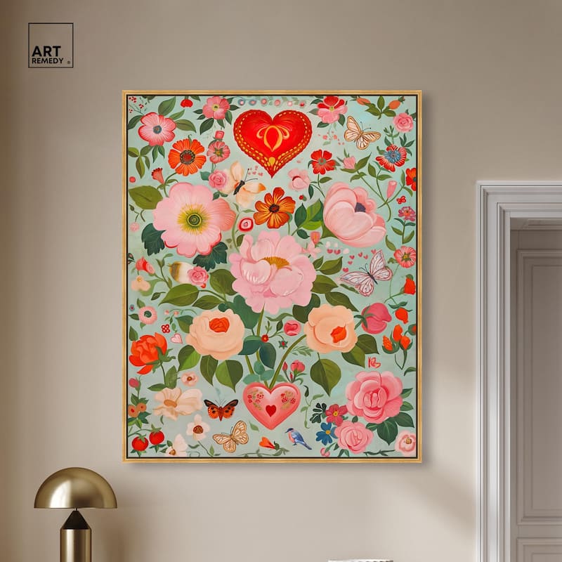 Festival of Flowers Canvas by Art Remedy