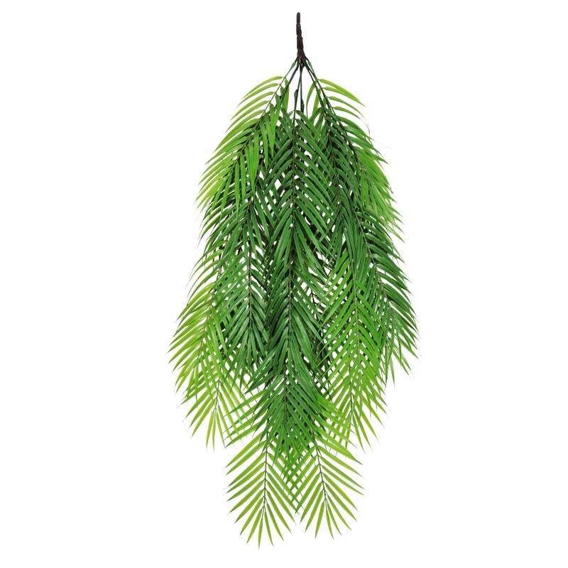 Deluxe Artificial Palm Leaf Stem Plant Greenery Foliage Bush 35in - 35" L x 22" W x 2" DP