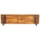 preview thumbnail 10 of 10, Indoor/Outdoor Solid Acacia Wood Slat Top Bench with Wood Legs