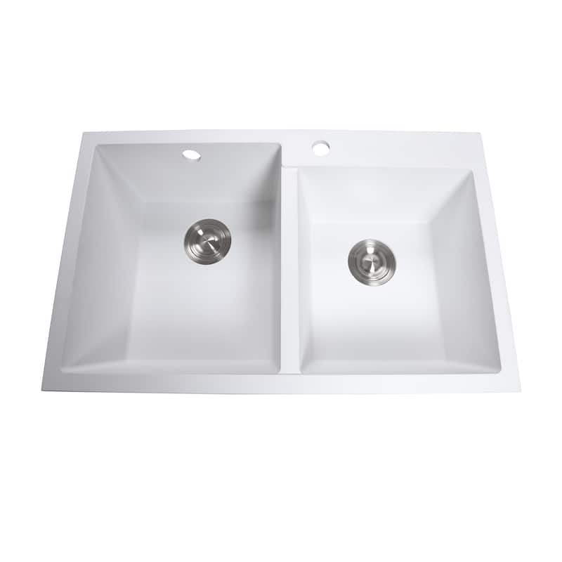 Undermount Double Bowl Kitchen Sinks In Various sizes - 32.28''x19.69''x8.46''