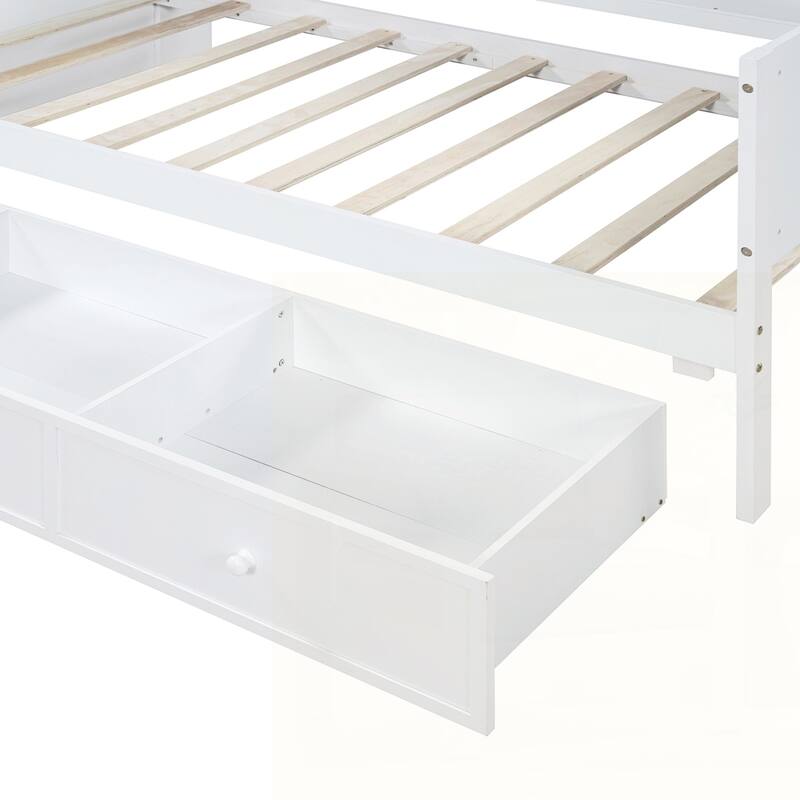 Wooden Daybed With 3 Drawers and USB Ports