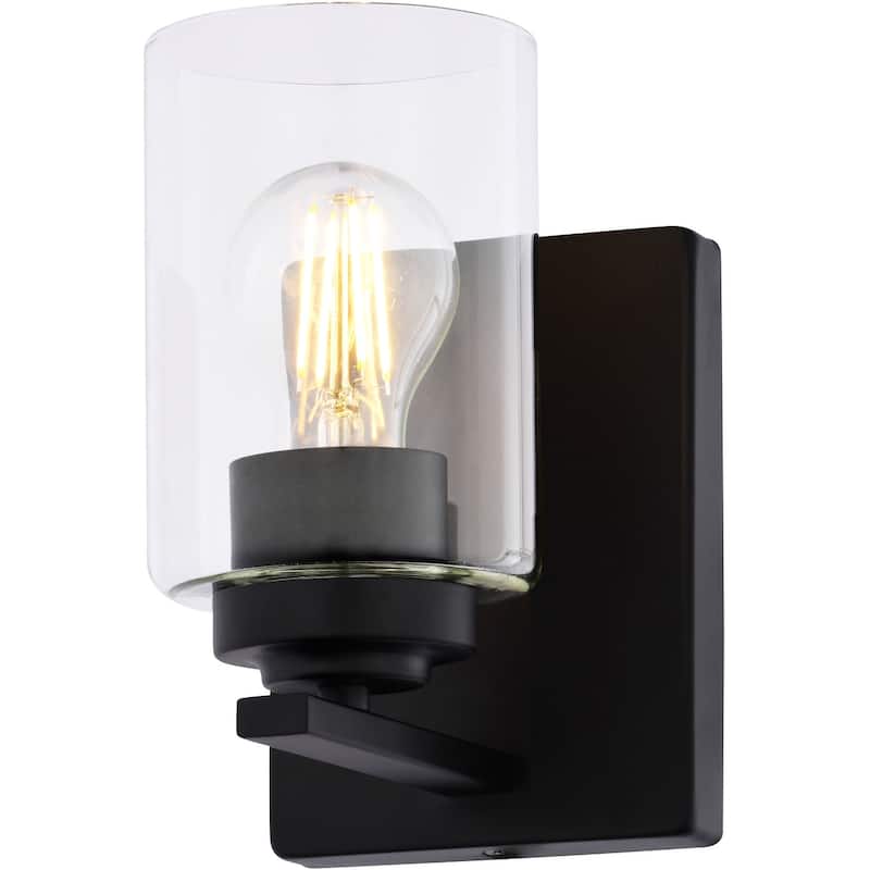 Vaxcel Lighting W0523 Park Ridge 8" Tall Bathroom Sconce - Matte Black