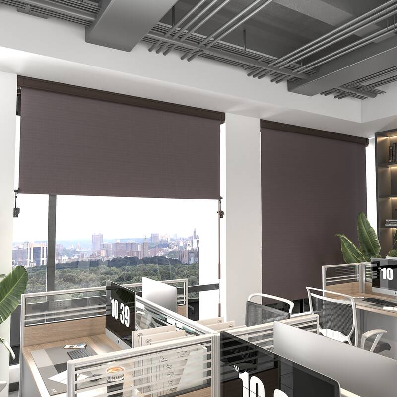 6' x 6' Outdoor Roller Shades - Red