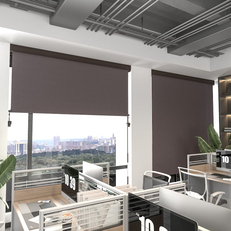 6' x 8' Outdoor Roller Shades - Red