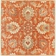 preview thumbnail 32 of 85, Livabliss Caesar Updated Traditional Oriental Area Rug 4' x 4' - Rust - Square