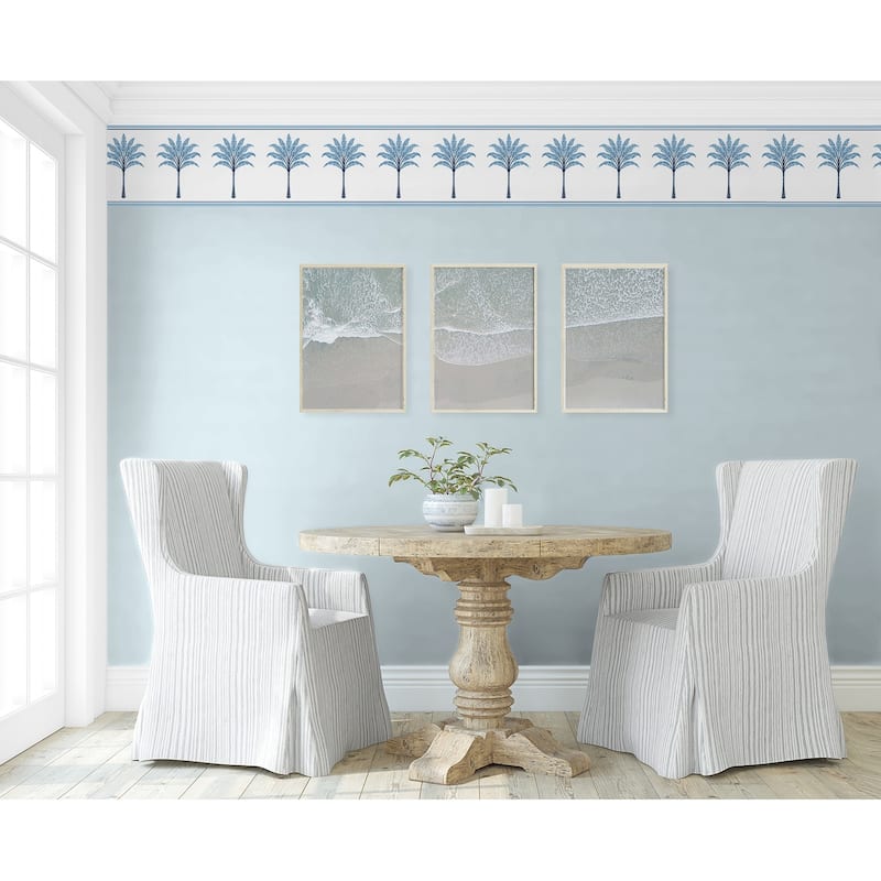 Harry & Grace Montgomery Palm Peel and Stick Wallpaper Border