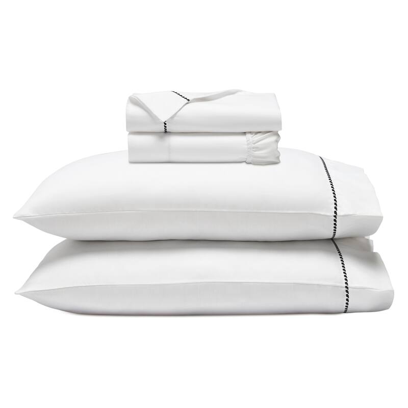 Superior Imperia Cotton Blend Embroidered 600 Thread Count Sheet Set