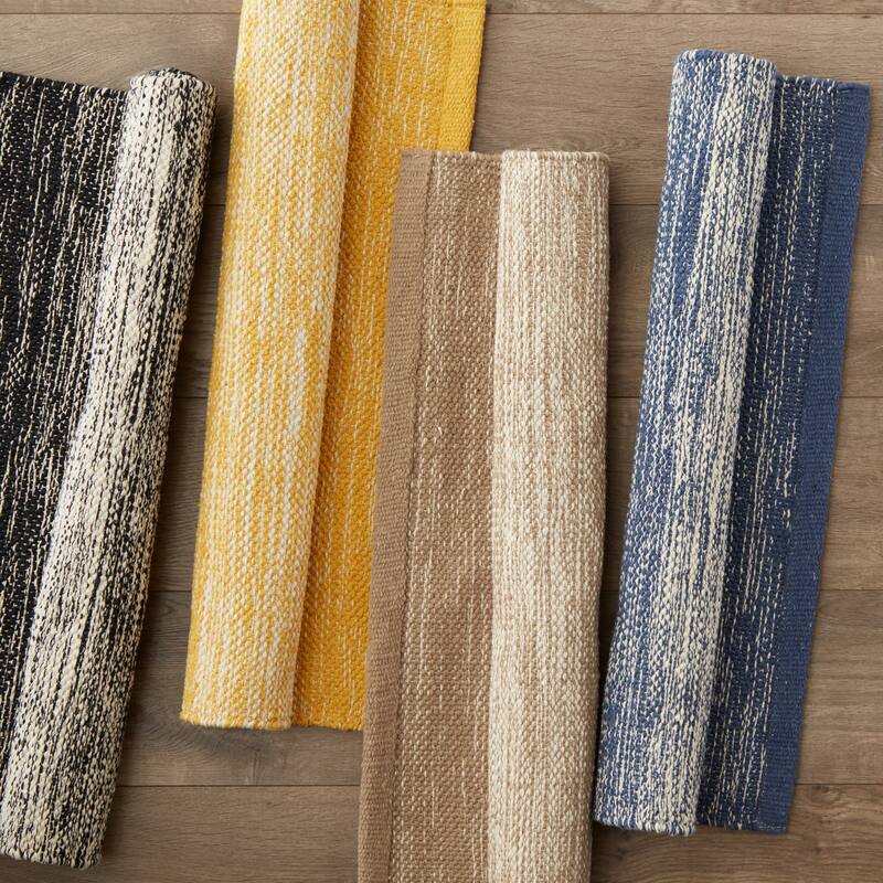 2x3-Ft Ombre Stripe Area - Accent Rug - Multiple Colors Available - 2' x 3'