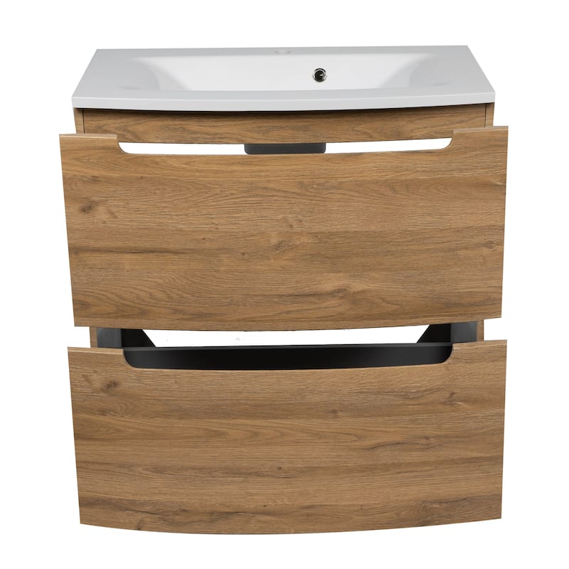 Modern Free standing Bathroom Vanity with Washbasin | Delux Collection with Mirror