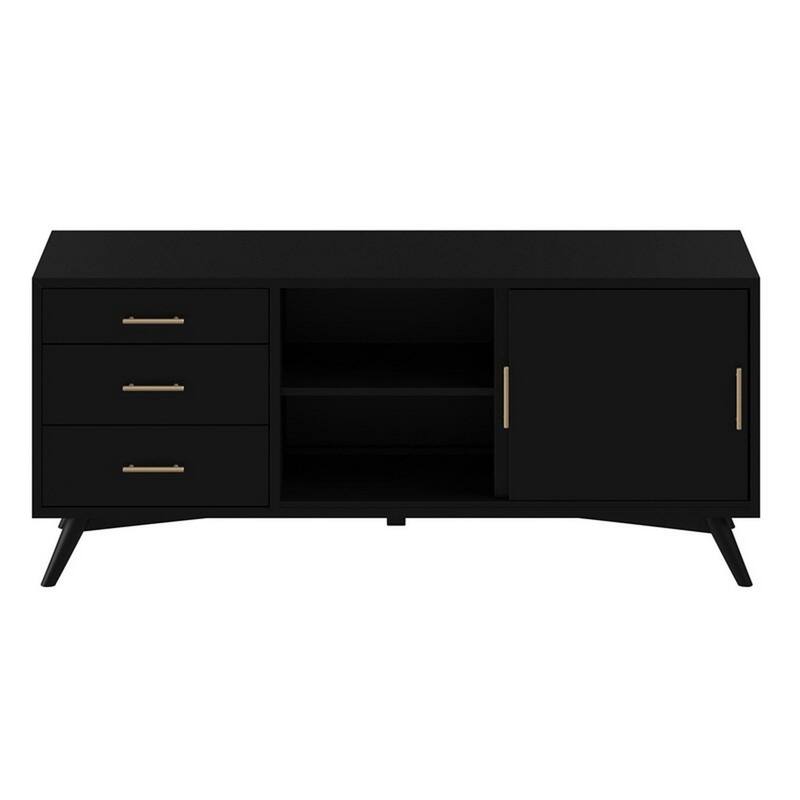 Sideboard with 3 Drawers and 2 Doors, Black