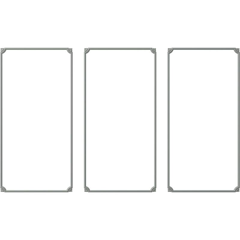 Bradford Leaf Panel Moulding Kit - 31"W x 62"H - Triple Pack