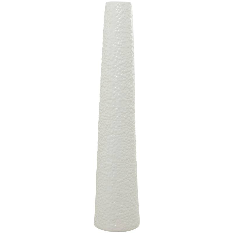 Minimalist Ceramic Modern Tall Vase with Bubble Texture - Silver, Black, Gold, White