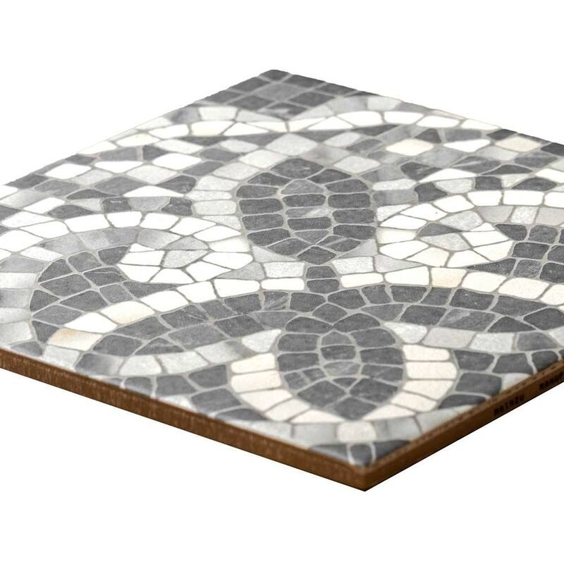 Roman Road 8x8 Matte Porcelain Encaustic Tile - Floor & Wall