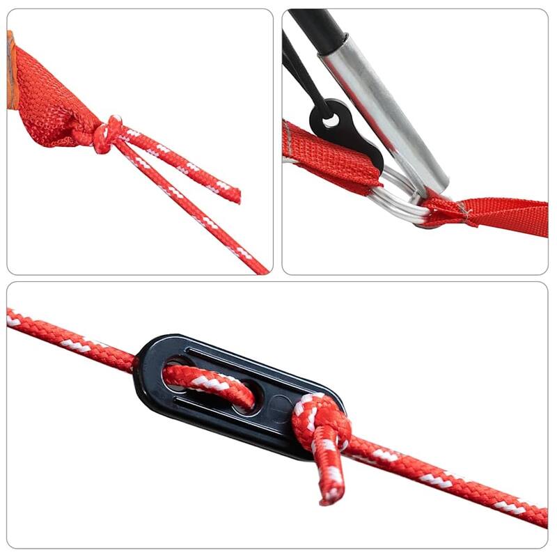 vidaXL Family Tent Dome 6-Person White Blackout Fabric Waterproof - 120.1 x 120.1 x 72.0"