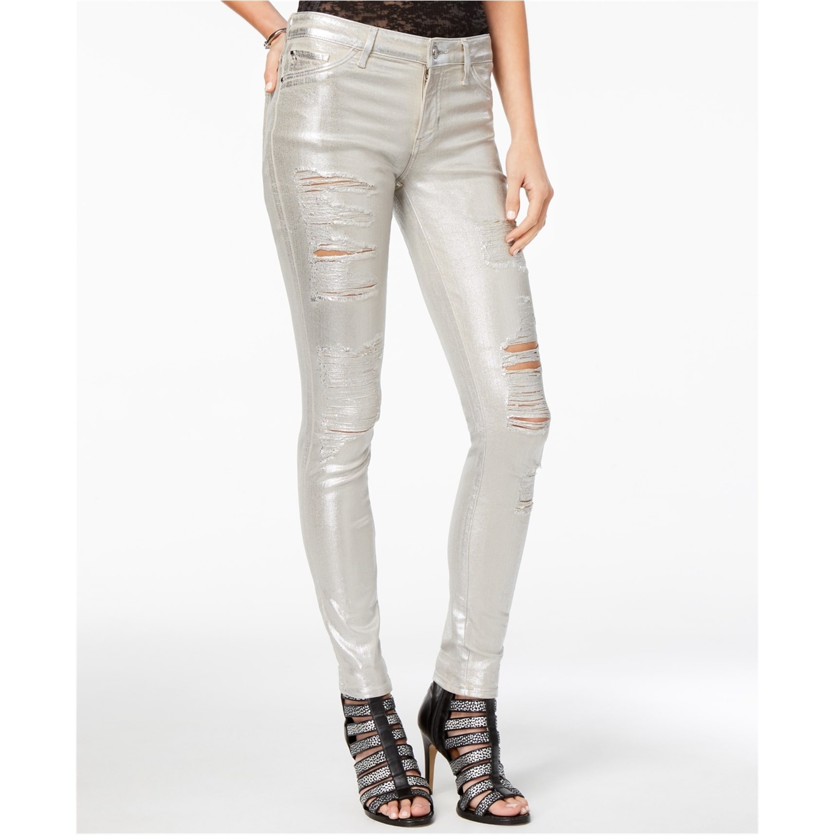 Guess metallic jeans clearance