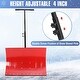 preview thumbnail 13 of 13, Snow Shovel with Wheels,29.1" W x 19.3" H Heavy Duty Snow Pusher for Driveway