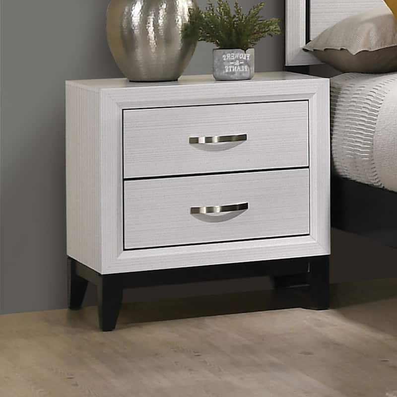 Furniture of America Lante Modern 2-Drawer Nightstand