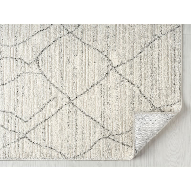 Terra by Obeetee Wilds Crosshatch Natural Rug