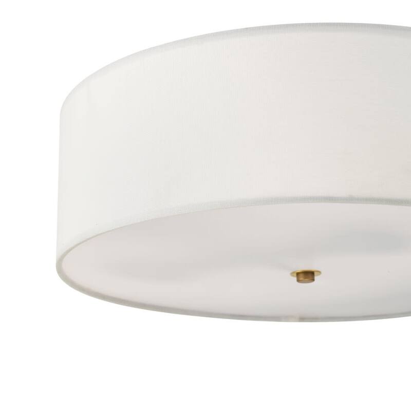 Globe Electric Kyle 2 Light 16" Wide Semi-Flush Drum Ceiling Fixture