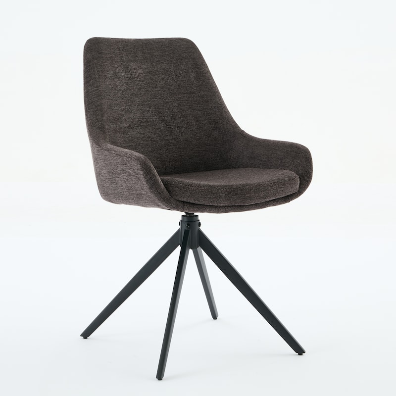 Swivel Dining Chairs,Mid Century Modern Dining Room Chairs with Metal Frame (one chair)