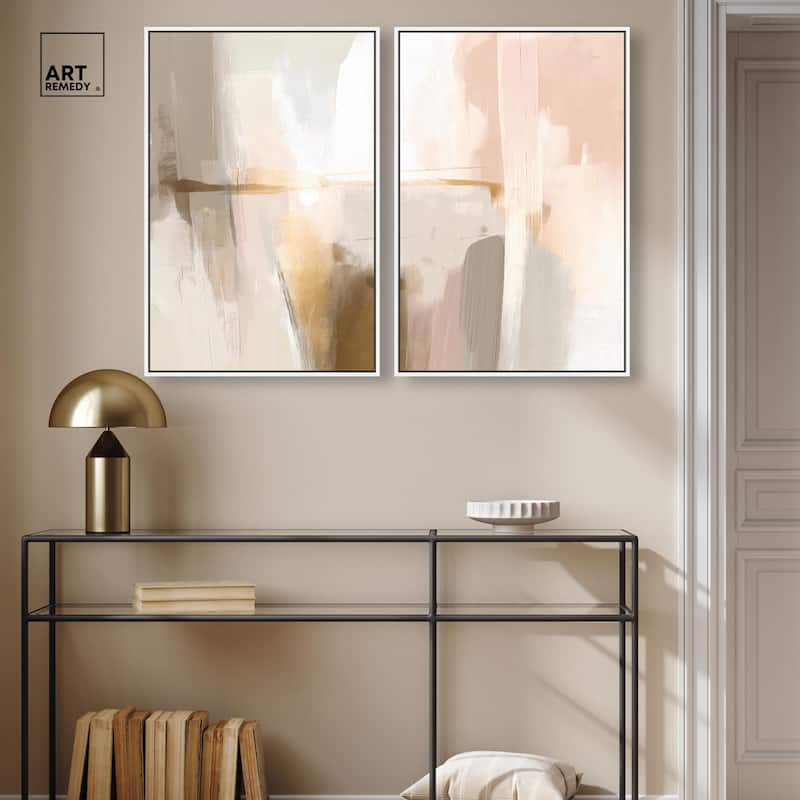 Meditative Hues I Canvas Set of 2 by Art Remedy