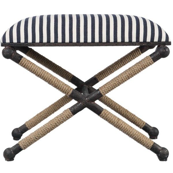 Uttermost 23228 Braddock Ottoman Designed by Grace Feyock - Navy