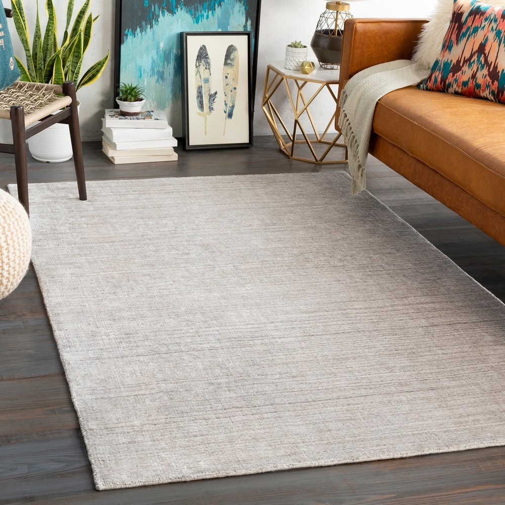 Belmont Handmade Heathered Wool Blend Area Rug