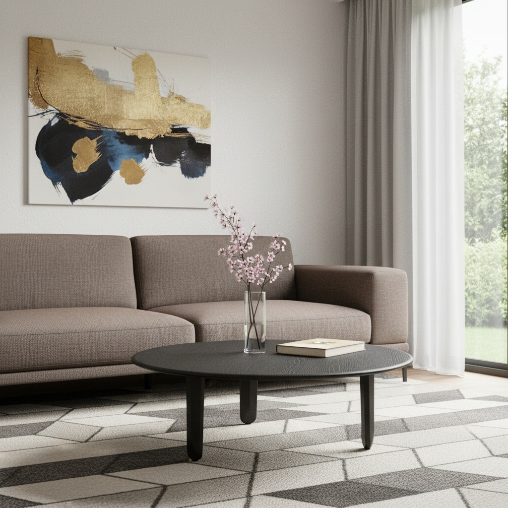 HomeRoots 41" Black Solid Wood Round Coffee Table - 41.00 in. x 11.00 in. x 41.00 in.