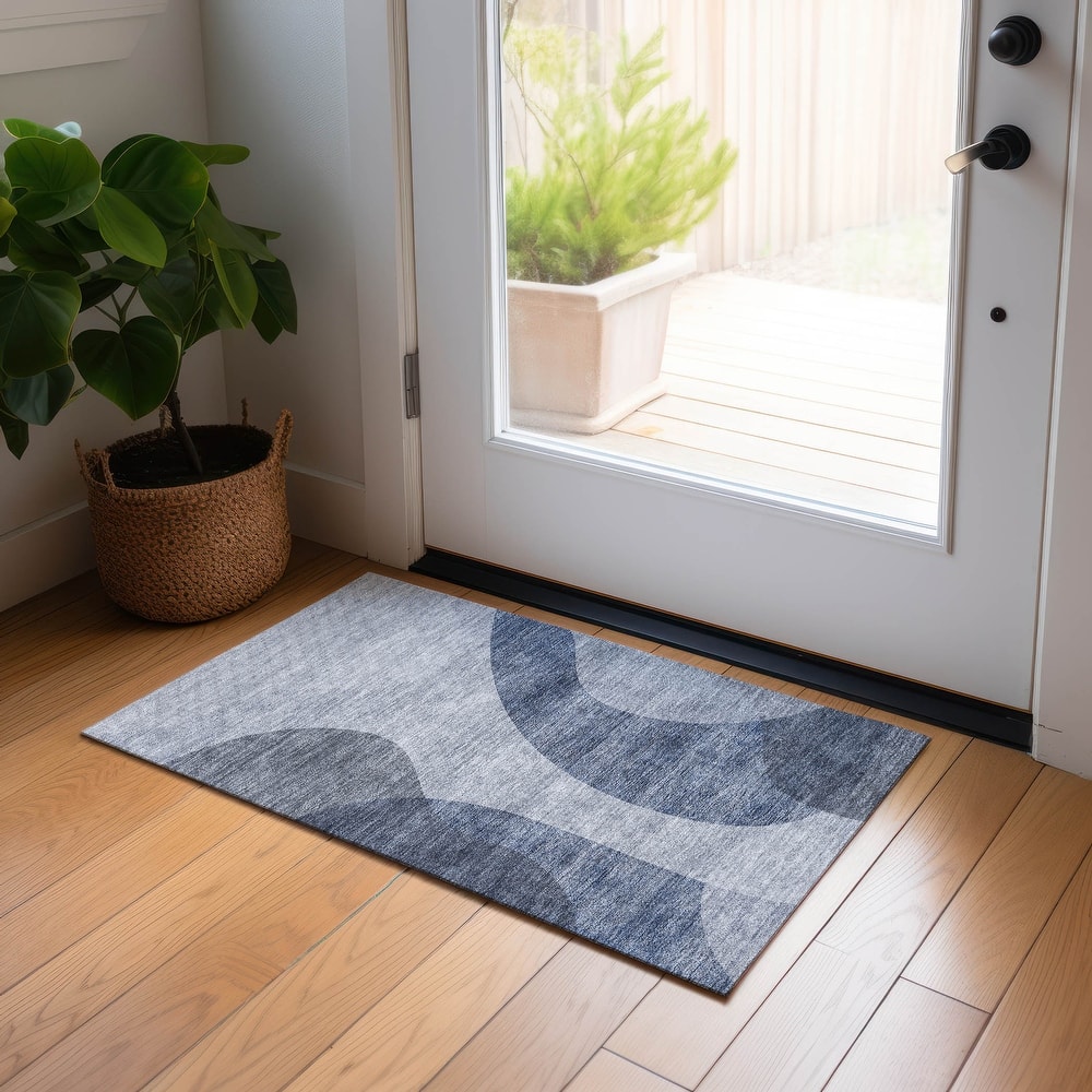 Machine Washable Indoor/ Outdoor Chantille Modern Deco Rug