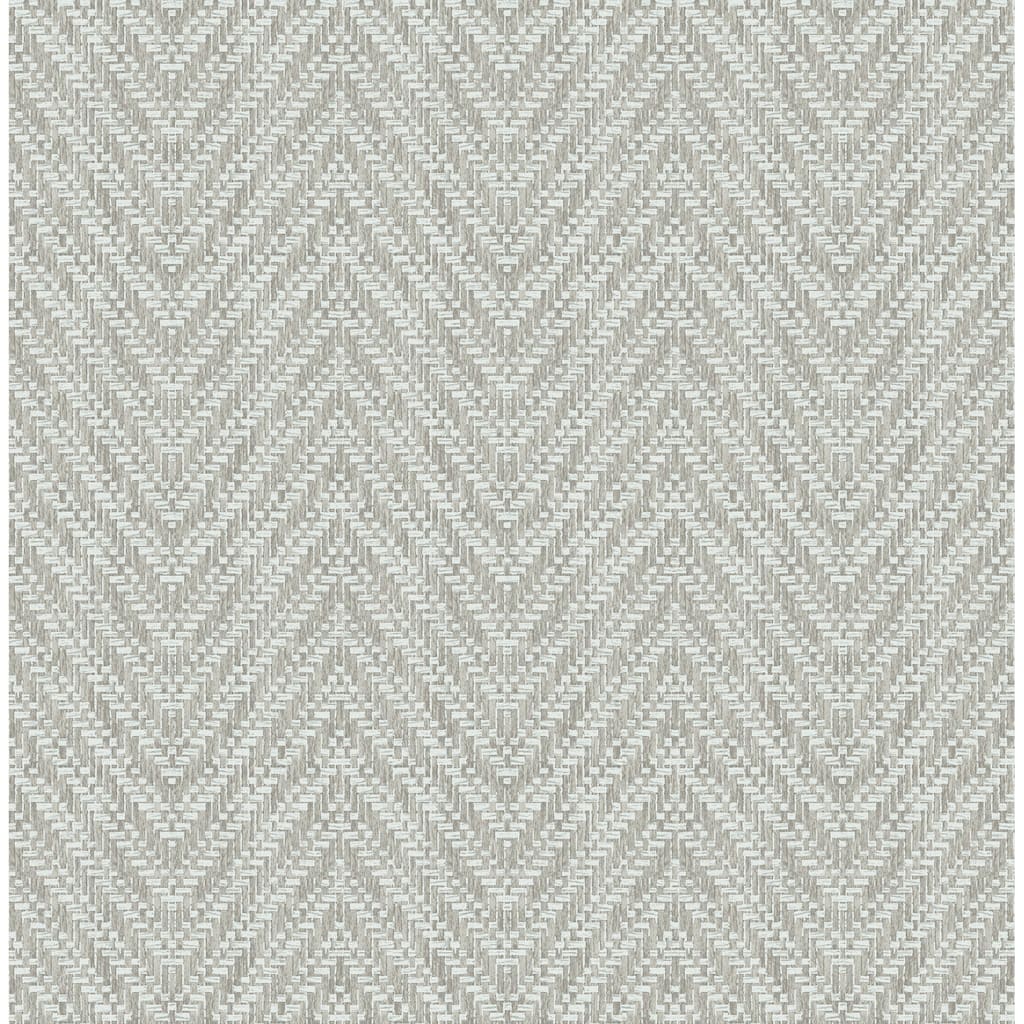 A-Street Prints Glynn Sterling Chevron Wallpaper