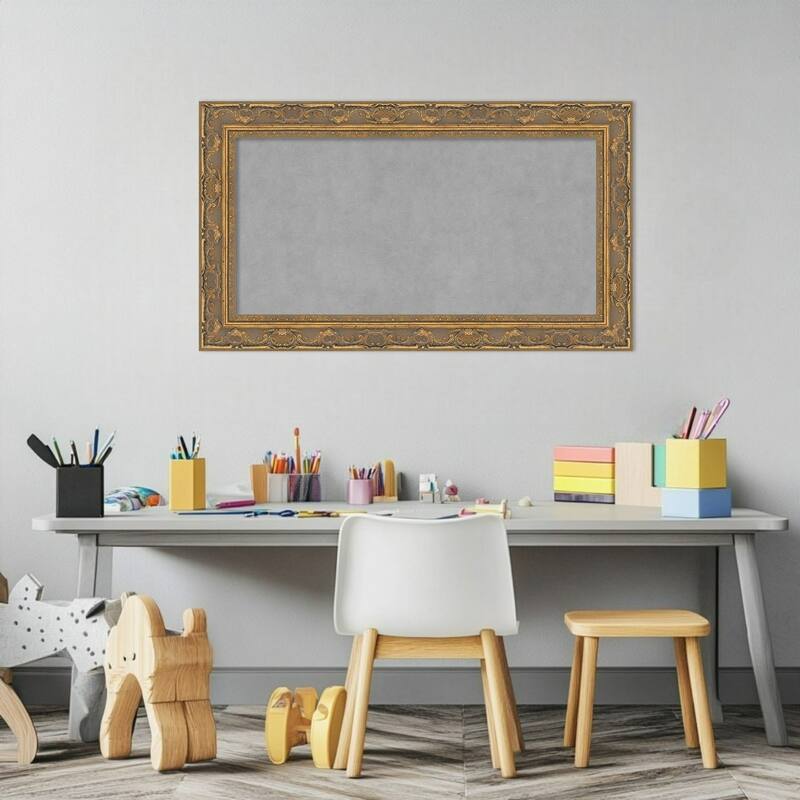 Amanti Art Filigree Gloss Black Framed