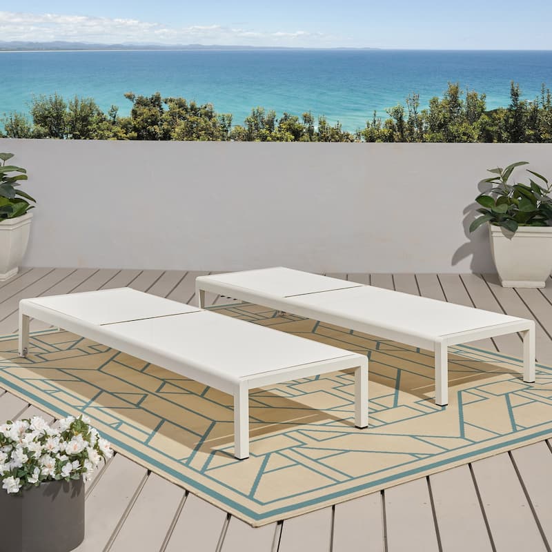 Outdoor Chaise Lounge Chair Set of 2