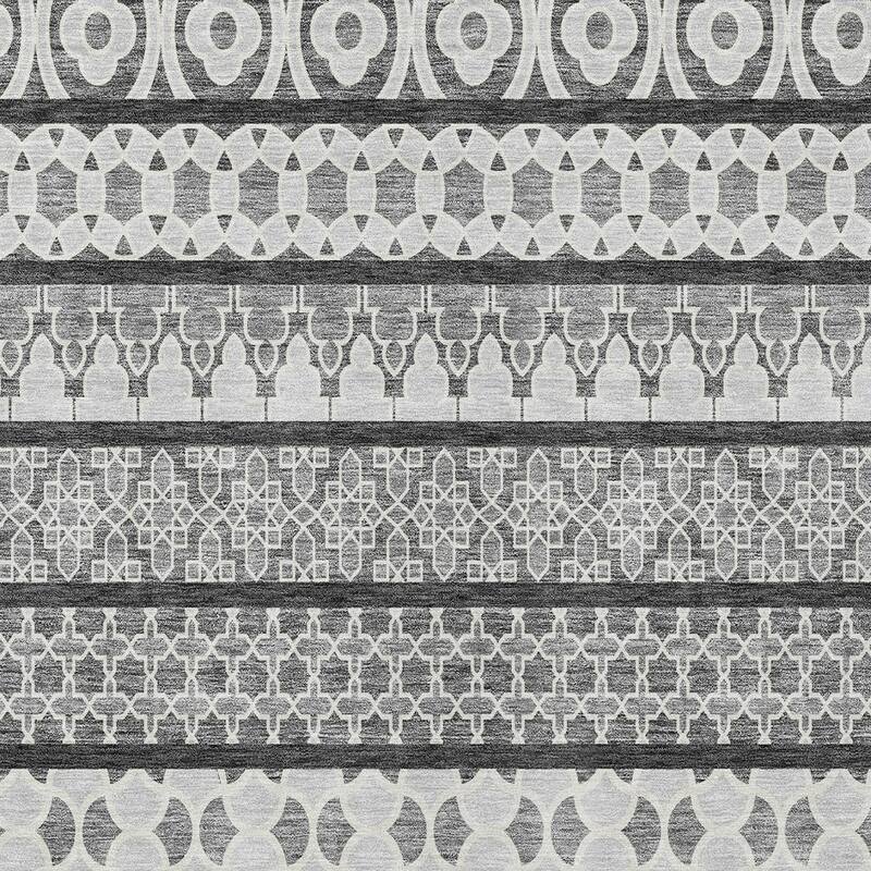 HomeRoots Quatrefoil Transitional Rectangle Outdoor Rug