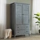 preview thumbnail 5 of 21, Grain Wood Furniture Greenport 2-door Armoire Brushed Grey