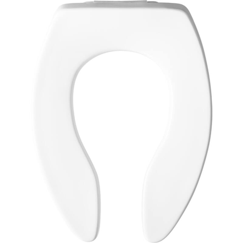 Bemis 9500SSCT Elongated Open-Front Toilet Seat with Stay·Tite - White