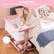 preview thumbnail 14 of 19, Costway Baby Bassinet Bedside Sleeper with 6-Level Adjustable Height - See Details
