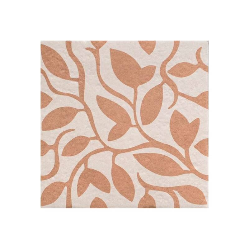 The Tile Life Verity Vine 8x8 Matte Patterned Porcelain Floor & Wall Tile