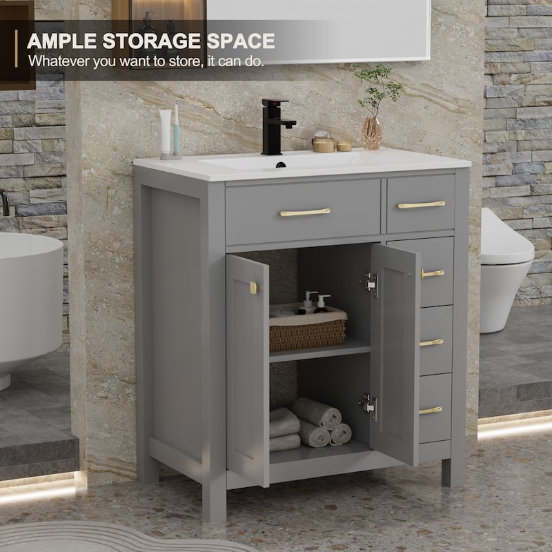 Sink Bathroom Vanity with Counter top Set
