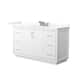 Option White / Giotto Quartz Top / Brushed Nickel