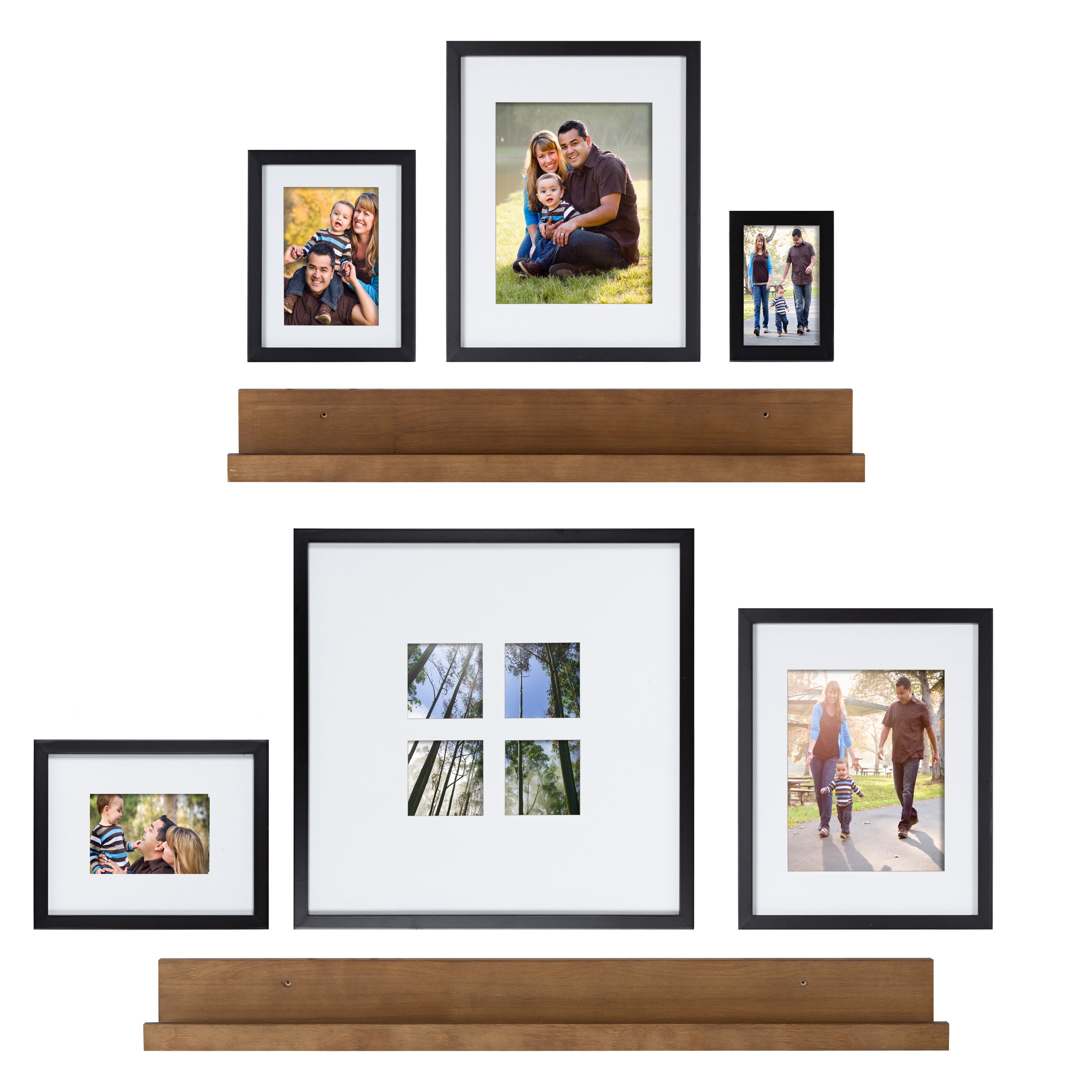 Levie 24 inch 2-Pack Wood Wall Picture Frame Holder Ledge - On Sale - Bed  Bath & Beyond - 17356883