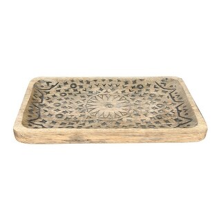 Hand-Carved Mango Wood Tray