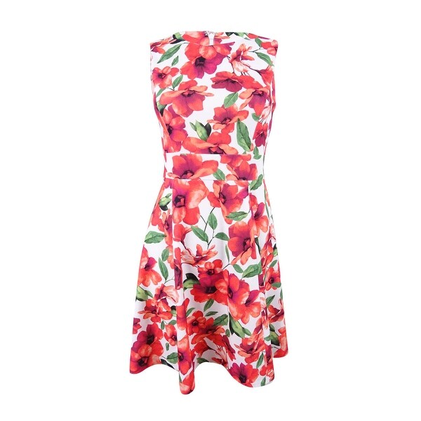 calvin klein hibiscus dress