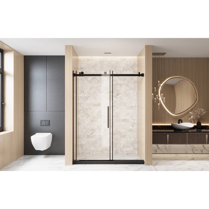GDFStudio - Everett Frameless Single-Sliding Shower Door