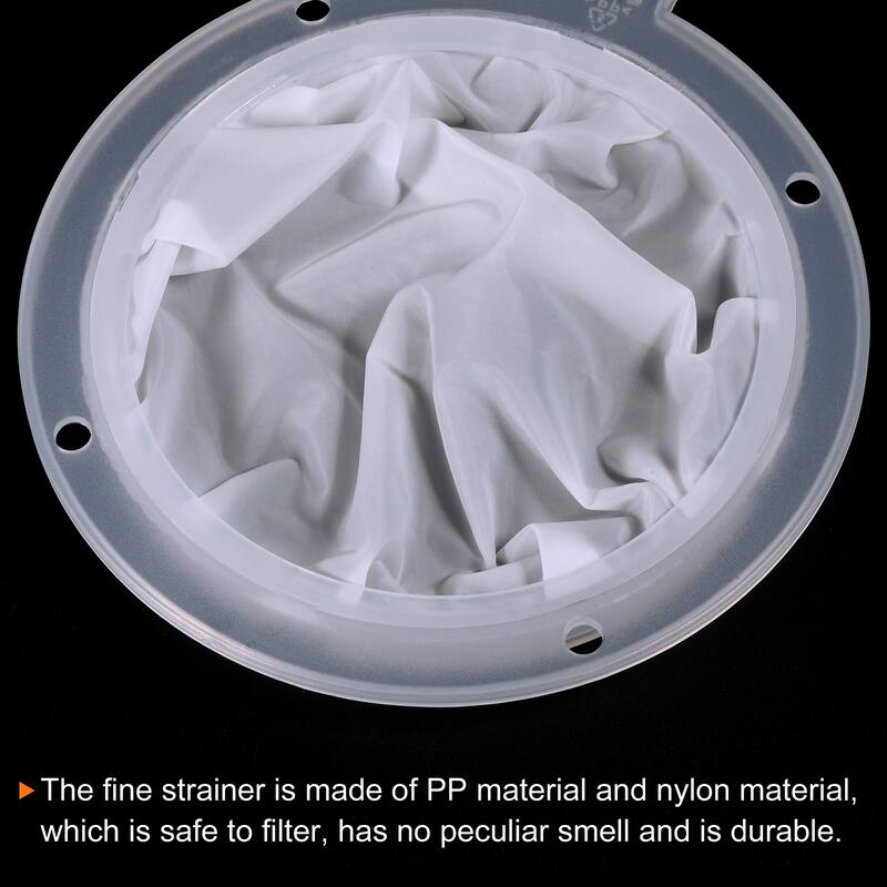 2Pcs 5.4" O.D. 400 Mesh Food Filter Strainer Fine Mesh Filters Strainers White