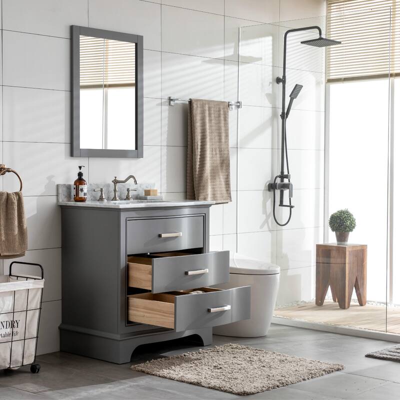 Sudio Design Monroe 30" Bathroom Vanity - 30" Single Sink