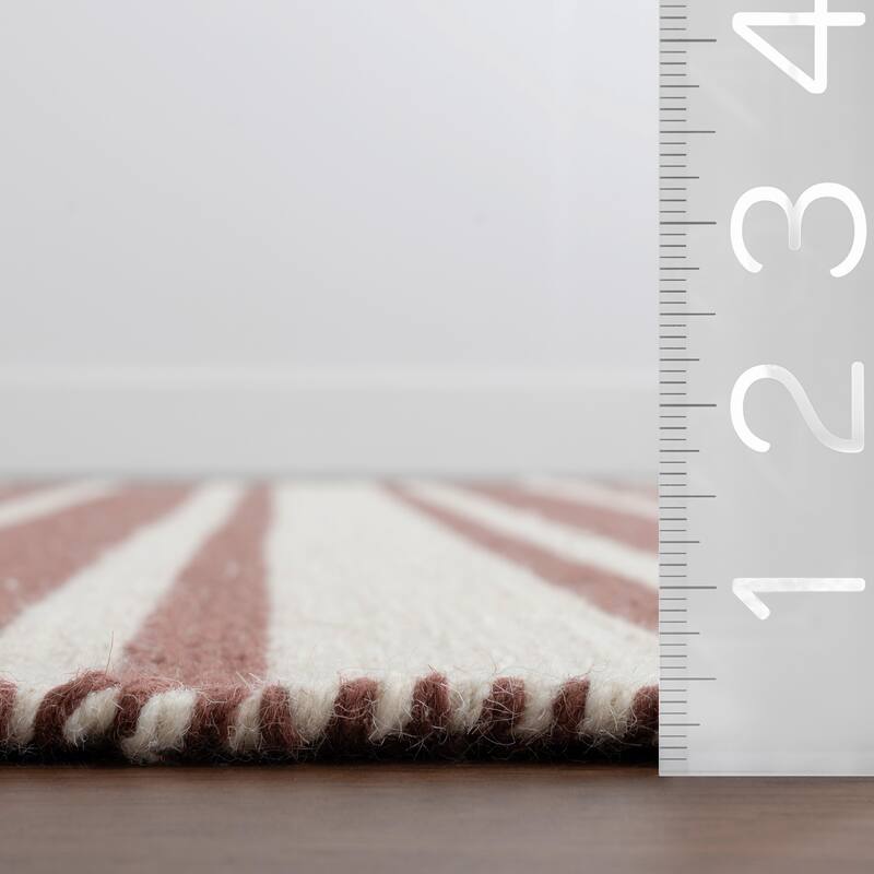 Frenshe Interiors Bowery Striped Wool Area Rug