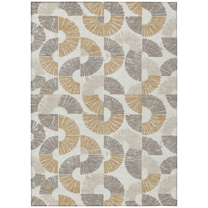 Machine Washable Indoor/ Outdoor Modern Jay Chantille Rug