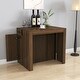 preview thumbnail 17 of 33, 118.11" Modern Wood Multifunctional Extendable Dining Table with Outlet and Storage