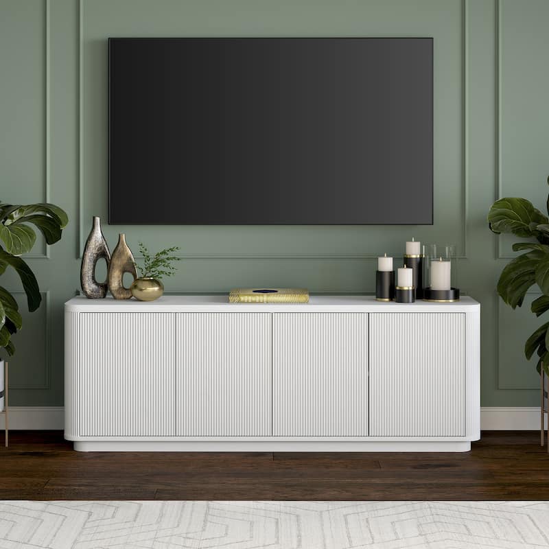 Easton Rectangular TV Stand for TV's up to 75" - 68" Wide - White