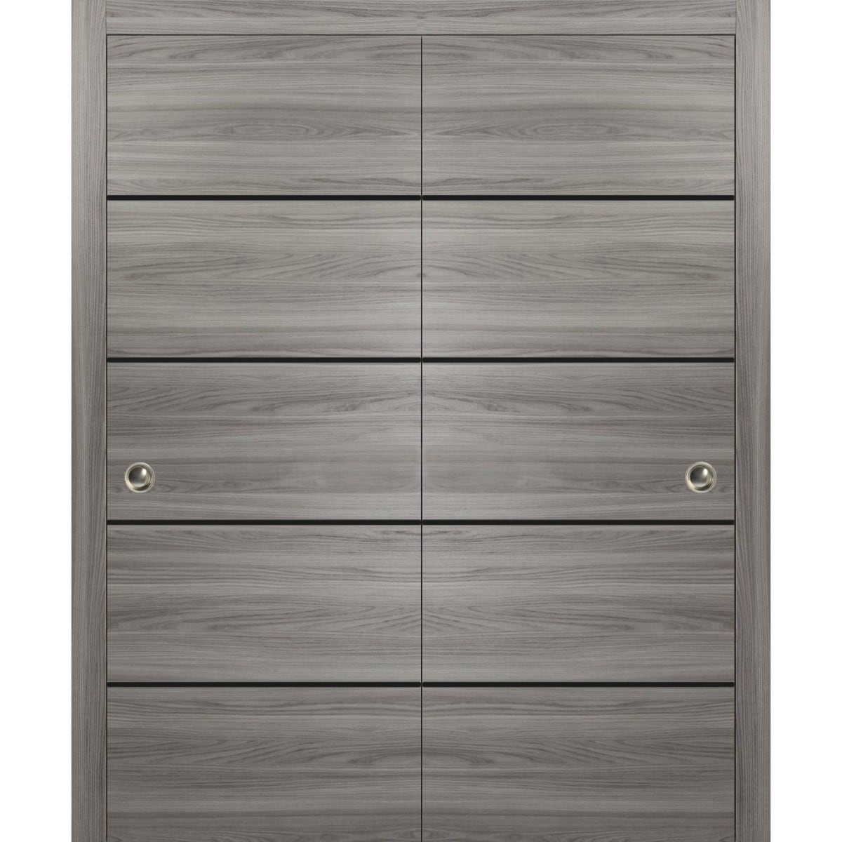 Sturdy Double Barn Door 36 x 80 with Planum 0015 Ginger Ash with 13FT